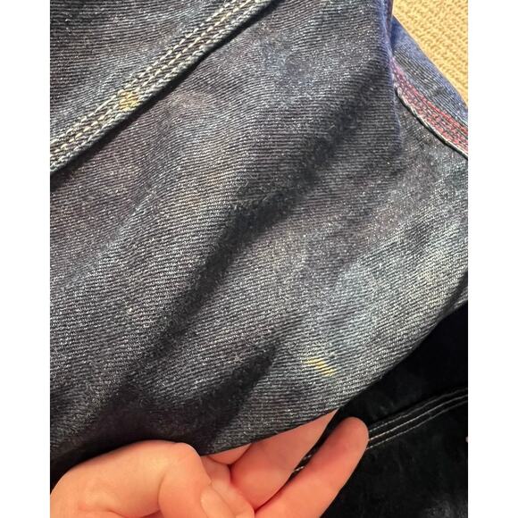 Vtg 90s Y2k Platinum Fubu Muhammad Ali Oversized Denim Jacket Sz L Hip Hop FLAWS - Picture 15 of 15